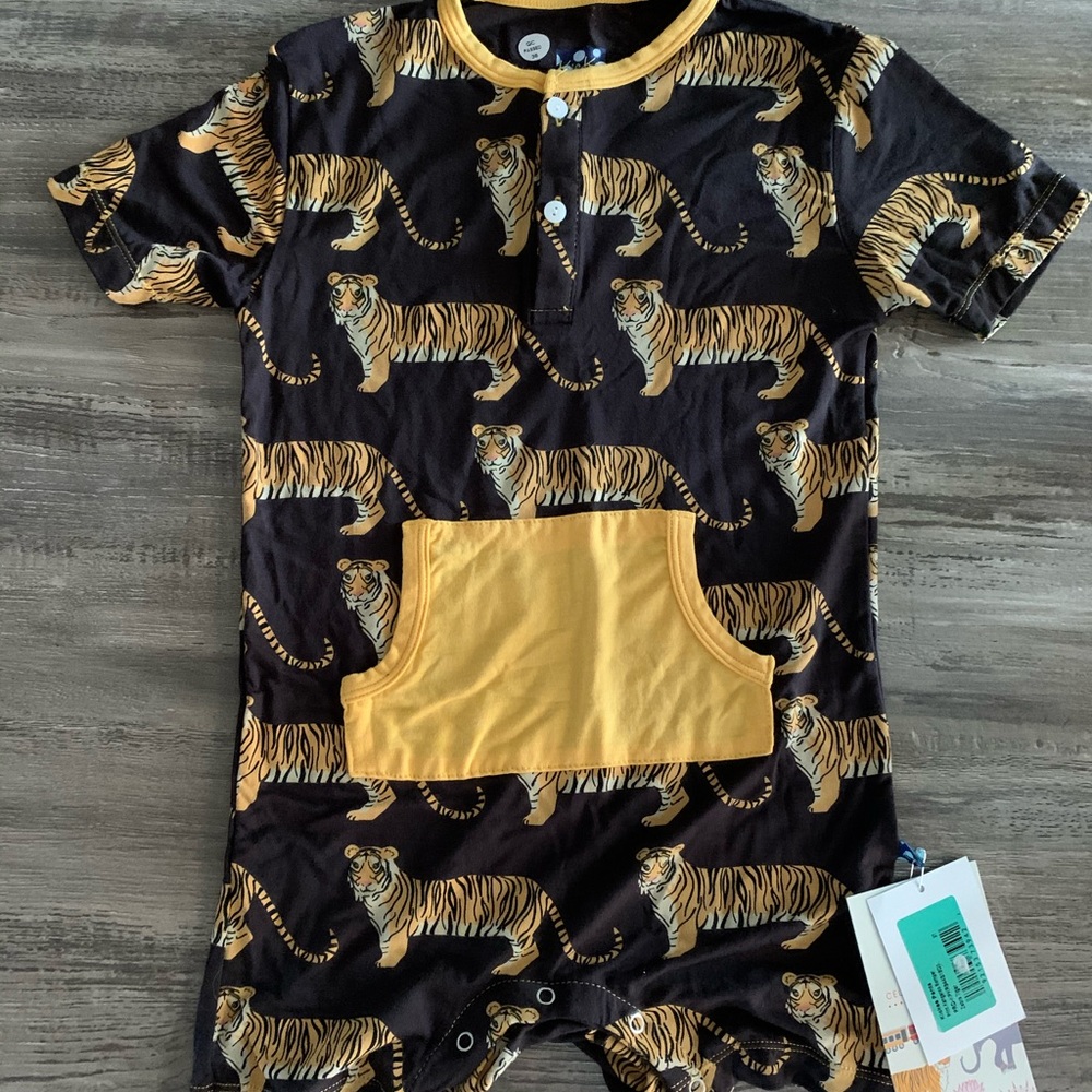 Kickee Zebra Tiger romper